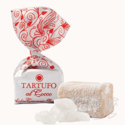 tartufo al cocco antica torroneria piemontese schokoladentrüffel 14g