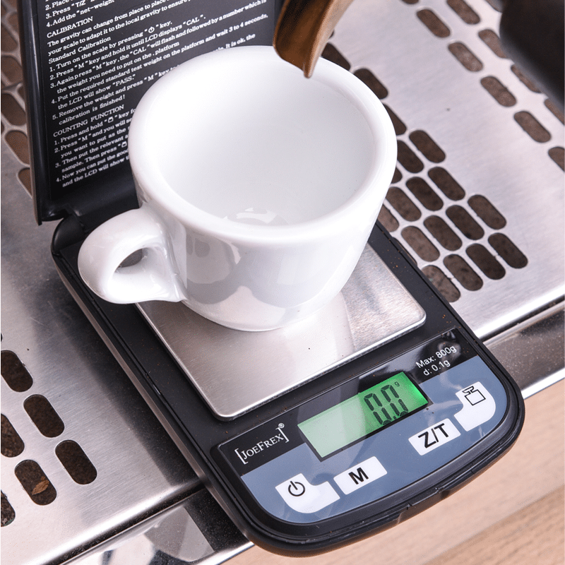 joe frex digitale kaffeewaage espressowaage feinwaage