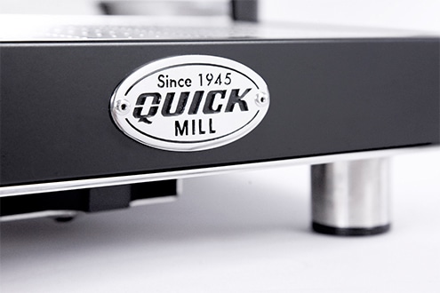 quickmill essence in schwarz innovative siebträgermaschine mit dualboiler