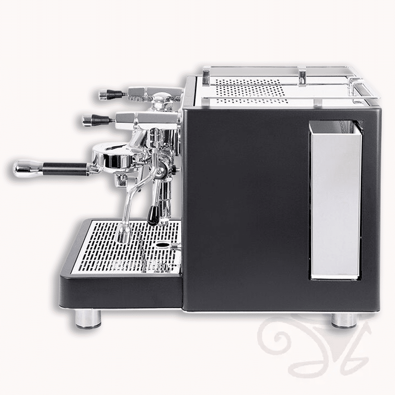 quickmill essence in schwarz innovative siebträgermaschine mit dualboiler