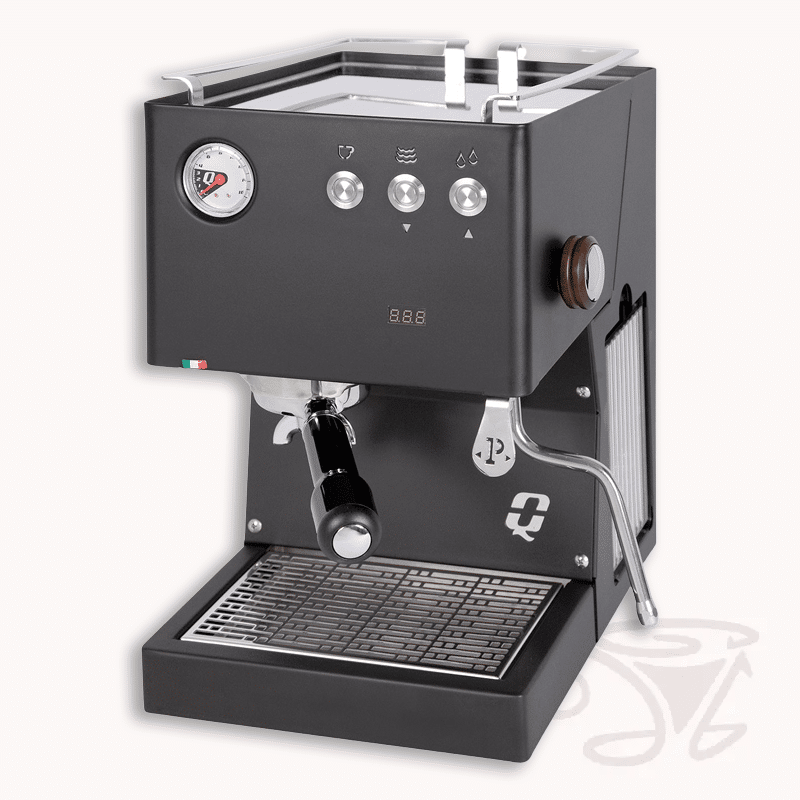 quickmill pop schwarz siebträger einkreiser mit thermoblock