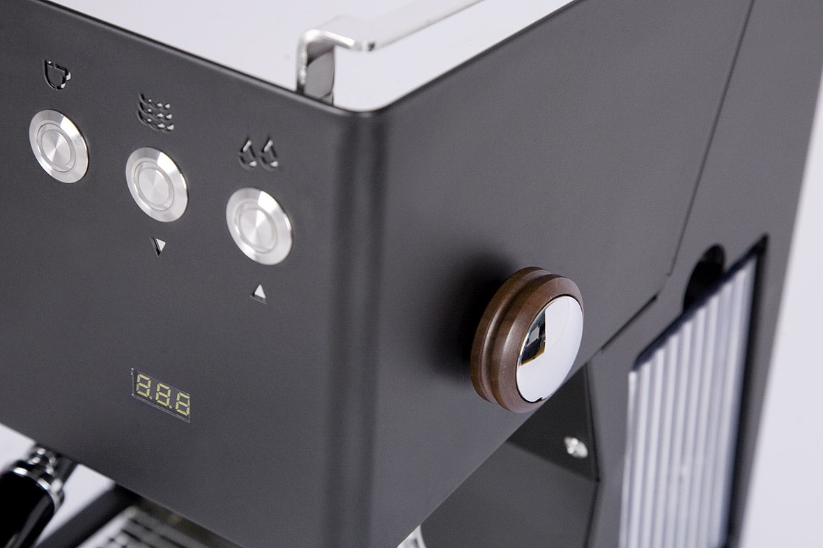 quickmill pop schwarz siebträger einkreiser mit thermoblock