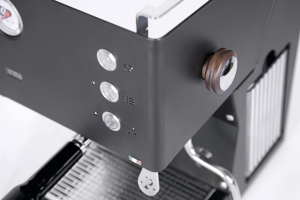 quickmill pop up schwarz siebträgermaschine programmierbarer einkreiser