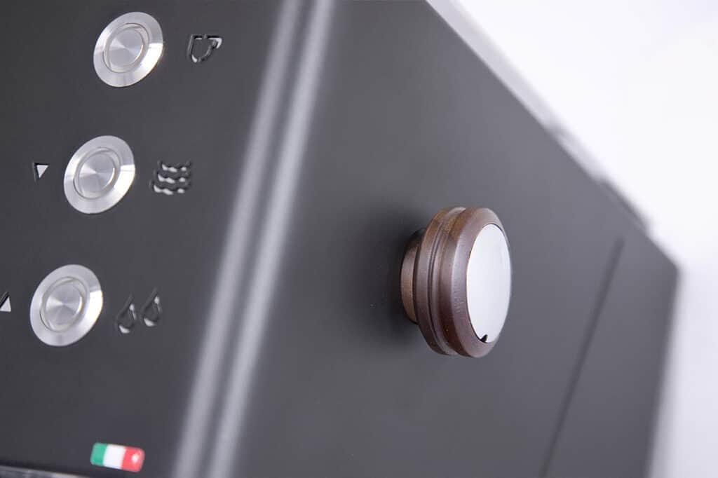 quickmill pop up schwarz siebträgermaschine programmierbarer einkreiser