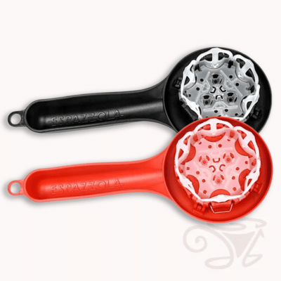 espazzola brühgruppenreiniger 56 58mm (modell 2+3 58), schwarz / rot