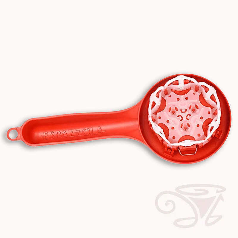 espazzola brühgruppenreiniger 56 58mm (modell 2+3 58), schwarz / rot