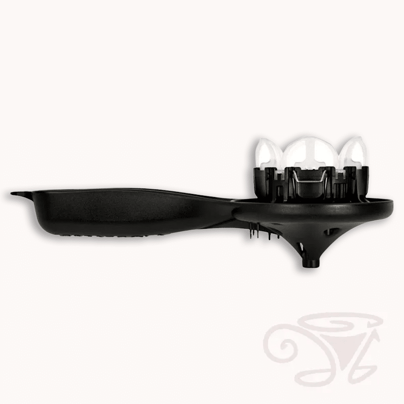 espazzola brühgruppenreiniger 56 58mm (modell 2+3 58), schwarz / rot