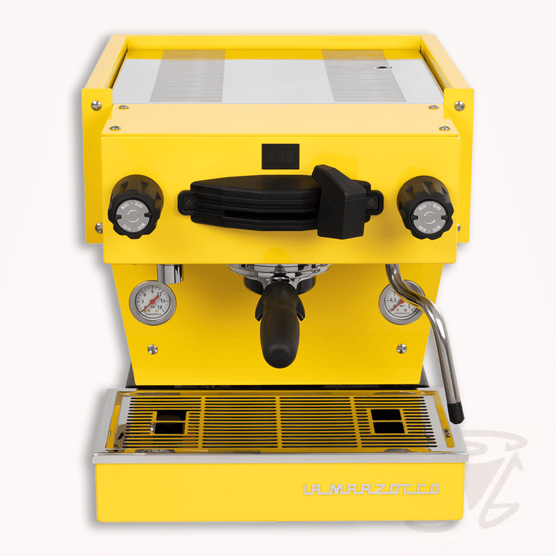 la marzocco linea mini r gelb siebträgermaschine mit dualboiler und app steuerung