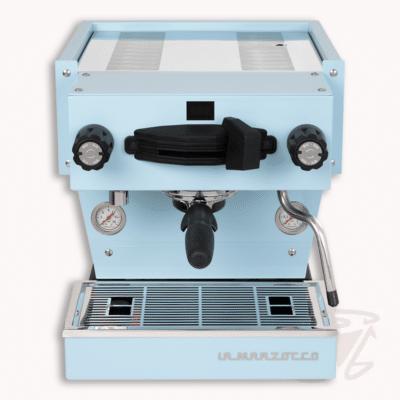 la marzocco linea mini r hellblau siebträgermaschine mit dualboiler und app steuerung