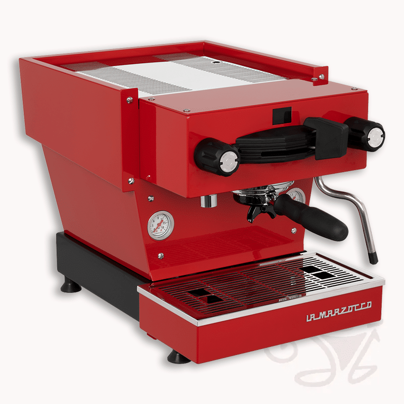 la marzocco linea mini r rot siebträgermaschine mit dualboiler und app steuerung