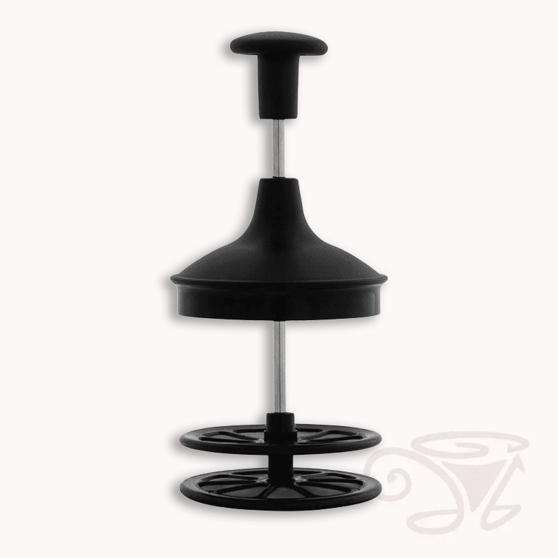 bialetti montalatte tuttocrema beschichteter milchaufschäumer schwarz für 3 tassen