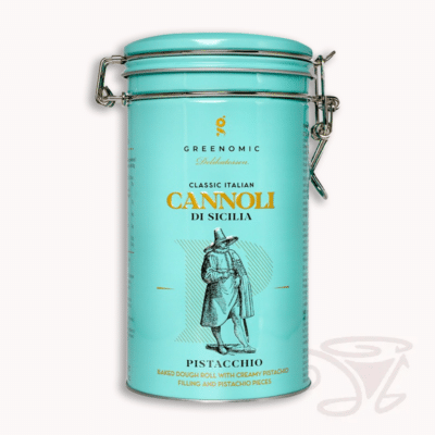 greenomic cannoli di sicilia pistacchio 200g teigröllchen mit pistazienfüllung