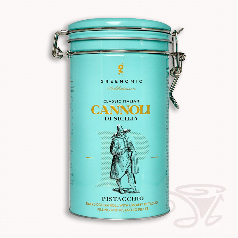 greenomic cannoli di sicilia pistacchio 200g teigröllchen mit pistazienfüllung