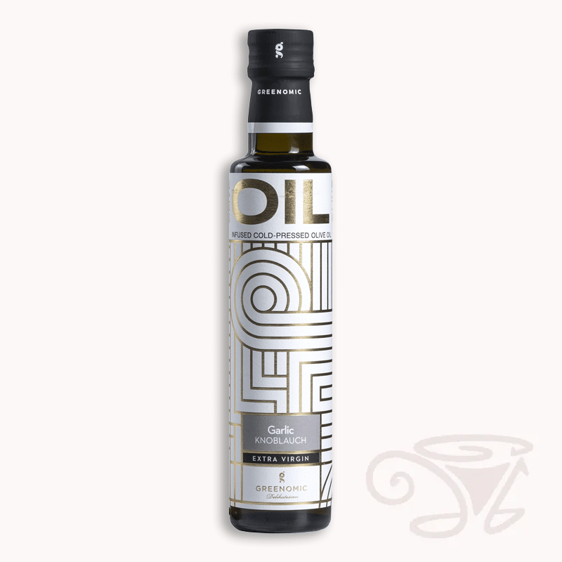 greenomic verfeinertes olivenöl extra nativ knoblauch 250ml