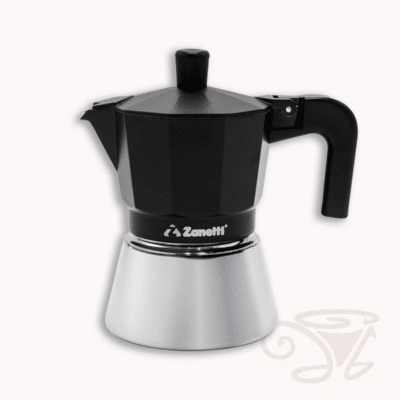 zanetti star espressokocher geeignet für induktion 3 tassen schwarz