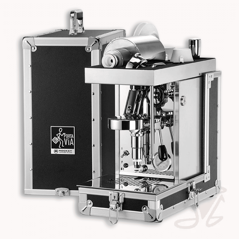 rocket porta via kompakte tragbare siebträgermaschine