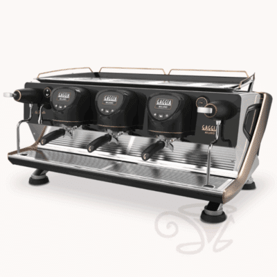 gaggia milano la reale 3g kupfer/grau/weiss profi siebträger
