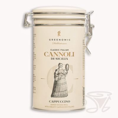 greenomic cannoli di sicilia cappuccino 200g teigröllchen mit cappuccino cremefüllung