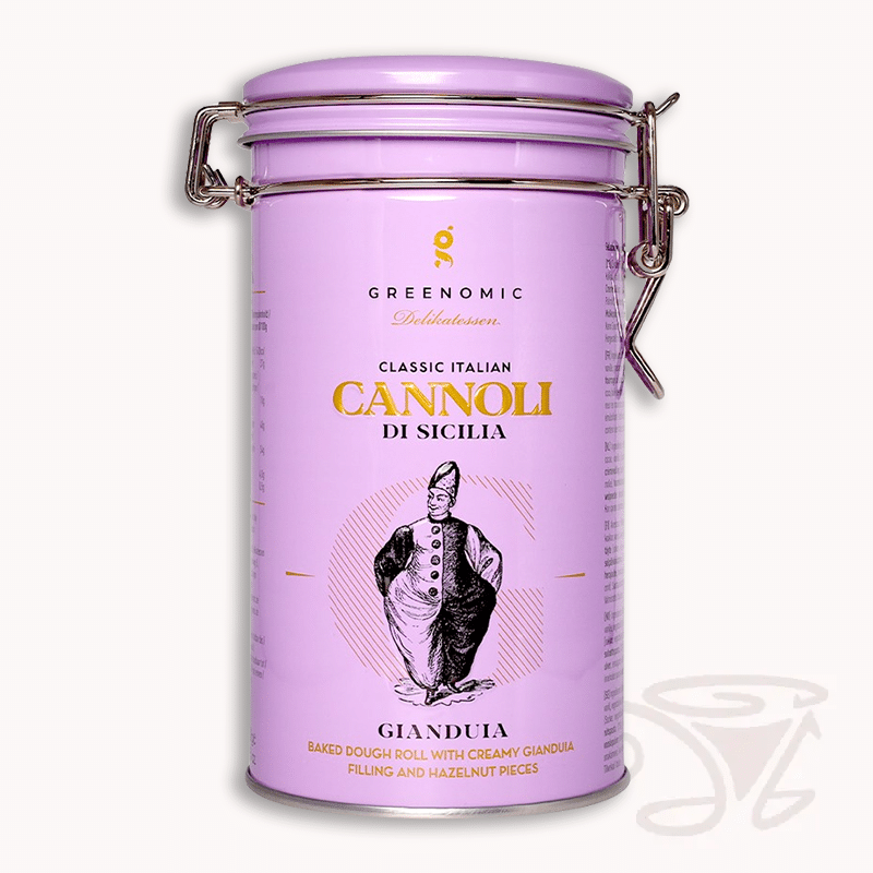 greenomic cannoli di sicilia gianduia 200g teigröllchen mit gianduia cremefüllung