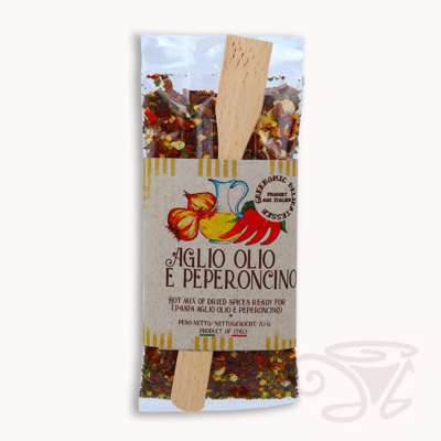 greenomic italy gewürzmischung algio olio e peperoncino scharfe knoblauch peperoni gewürzmischung inkl. buchenholzkelle