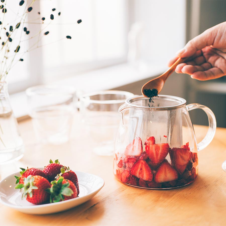 hario pure teekanne mit edelstahl filter 700ml