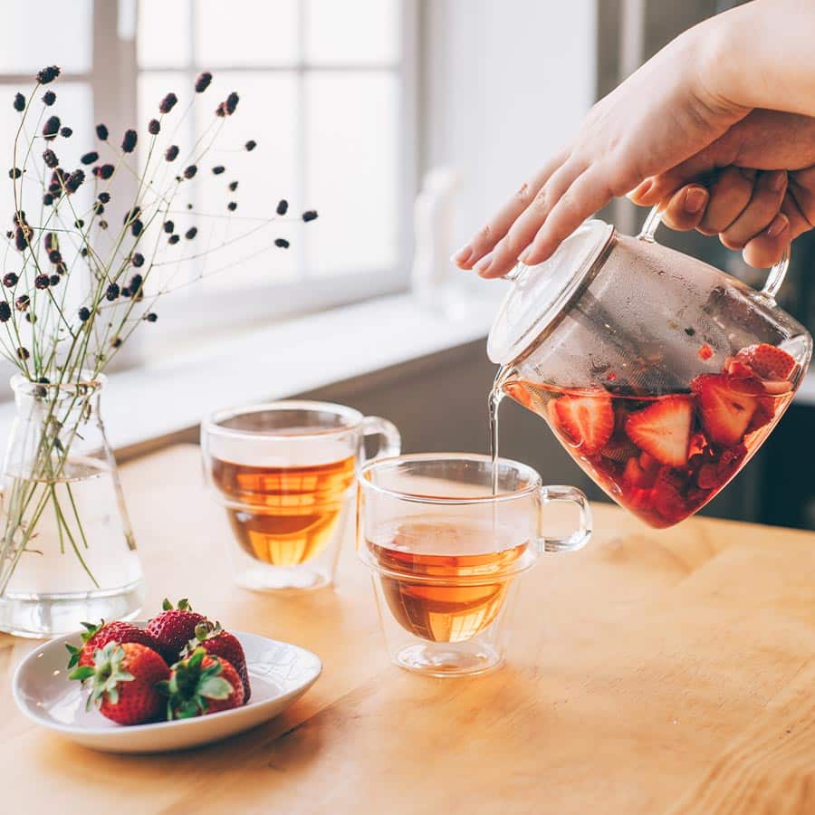 hario pure teekanne mit edelstahl filter 700ml