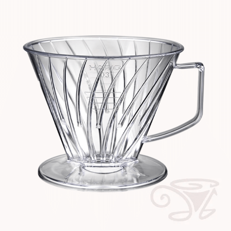 hario pegasus v60 dripper clear 03, transparent