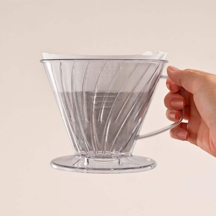 hario pegasus v60 dripper clear 03, transparent