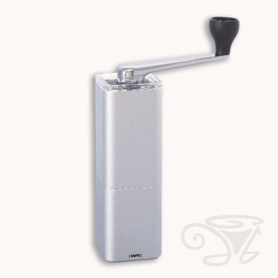 hario coffee mill prism handmühle kaffeemühle aus aluminium