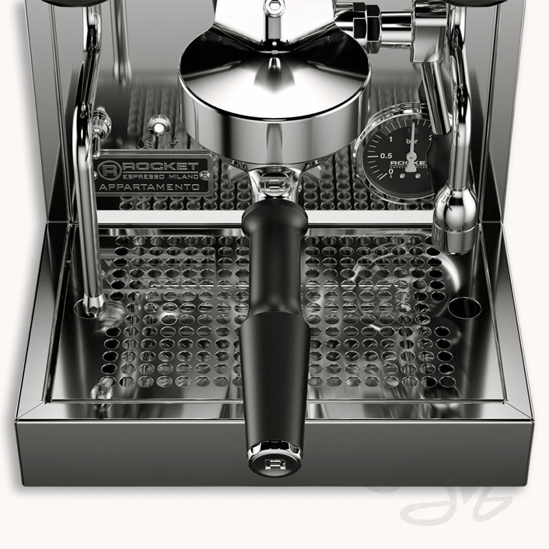 rocket appartamento tca edelstahl kupfer kompakte siebträgermaschine zweikreiser e61 brügruppe