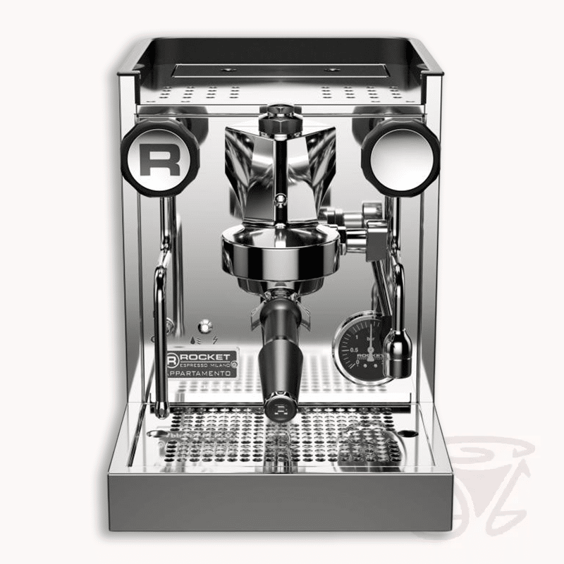 rocket appartamento tca edelstahl kupfer kompakte siebträgermaschine zweikreiser e61 brügruppe