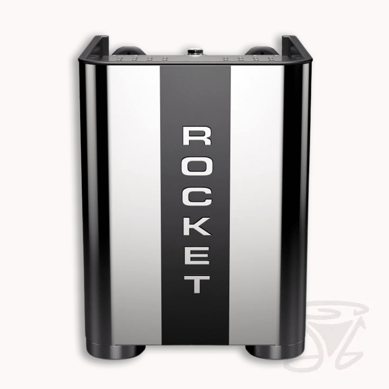 rocket appartamento tca edelstahl schwarz kompakte siebträgermaschine zweikreiser e61 brügruppe