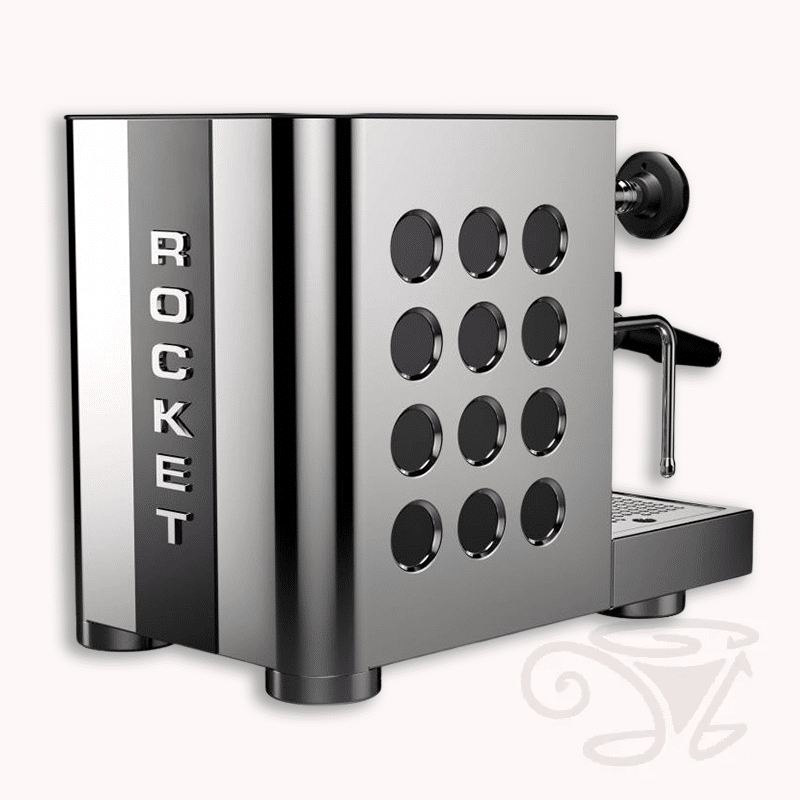 rocket appartamento tca edelstahl schwarz kompakte siebträgermaschine zweikreiser e61 brügruppe