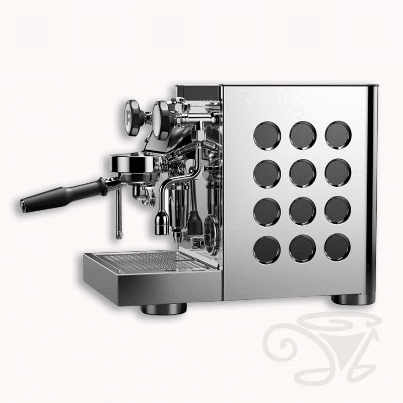 rocket appartamento tca edelstahl schwarz kompakte siebträgermaschine zweikreiser e61 brügruppe