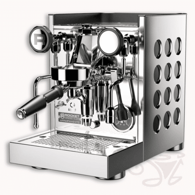 rocket appartamento tca edelstahl schwarz kompakte siebträgermaschine zweikreiser e61 brügruppe