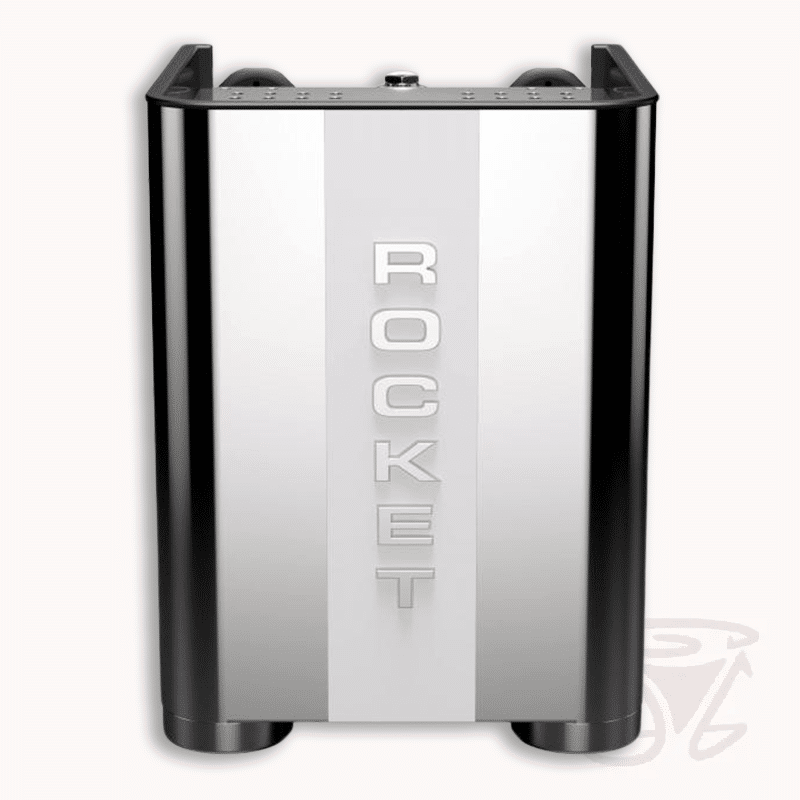 rocket appartamento tca edelstahl weiß kompakte siebträgermaschine zweikreiser e61 brügruppe