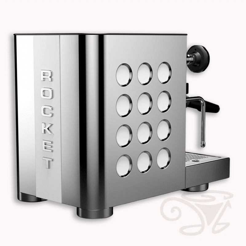 rocket appartamento tca edelstahl weiß kompakte siebträgermaschine zweikreiser e61 brügruppe