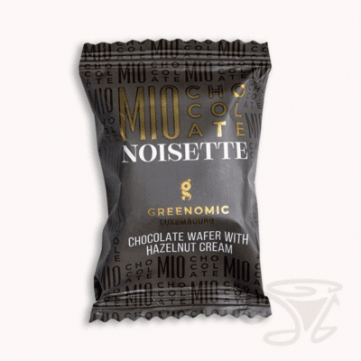 greenomic mio chocolate waffelpraline mit haselnusscreme füllung 17,5g