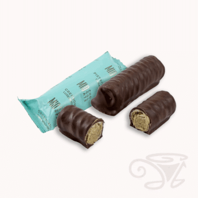 greenomic mio chocolate waffelröllchen mit pistaziencreme füllung ca. 29g