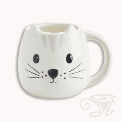 tasse kitty 400ml große tasse in katzen form aus keramik handbemalt