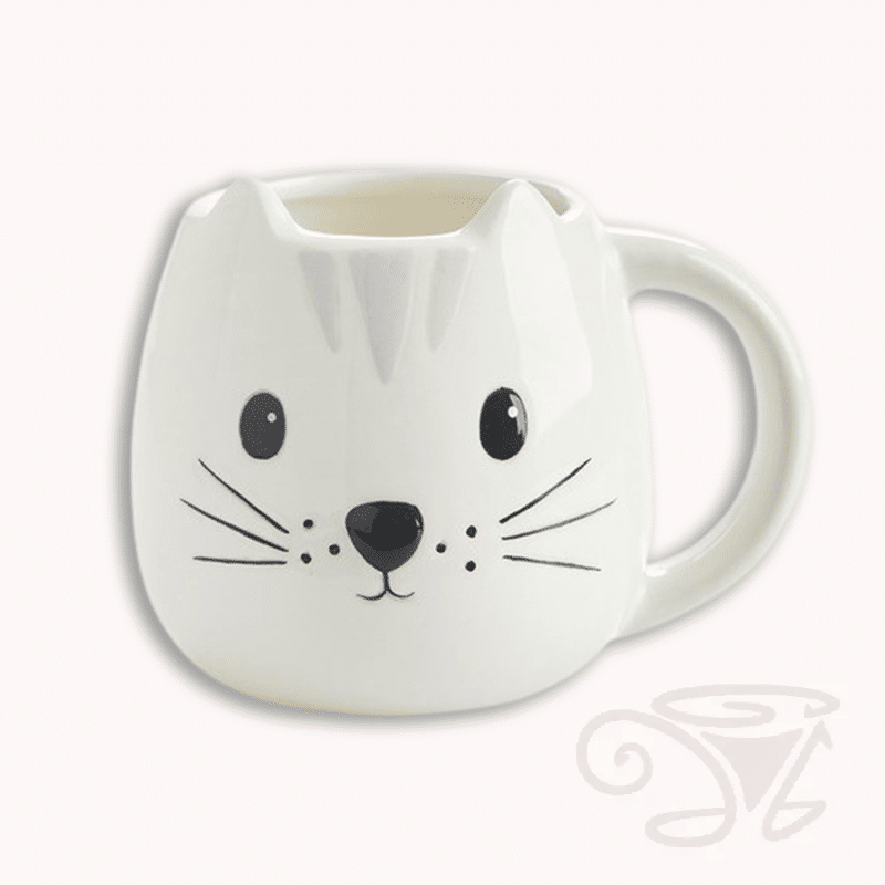 tasse kitty 400ml große tasse in katzen form aus keramik handbemalt