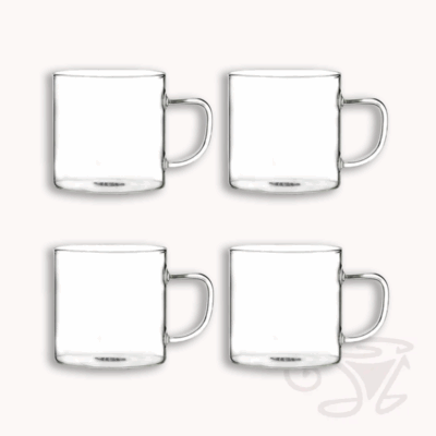 kaffeetassen set helya 4 tassen aus glas 120ml
