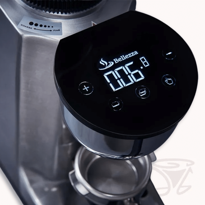 bellezza piccola 60 titanio v2 schwarz matt professionelle kaffeemühle titanmahlschreiben