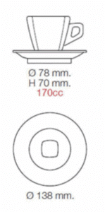 nuova point asti cappuccino tasse weiss 170ml