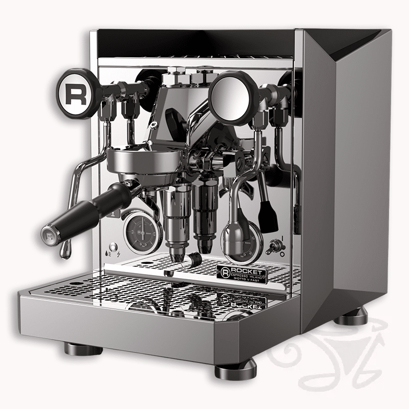 rocket giotto fast v chrom e61 brühgruppe zweikreiser siebträgermaschine vibrationspumpe
