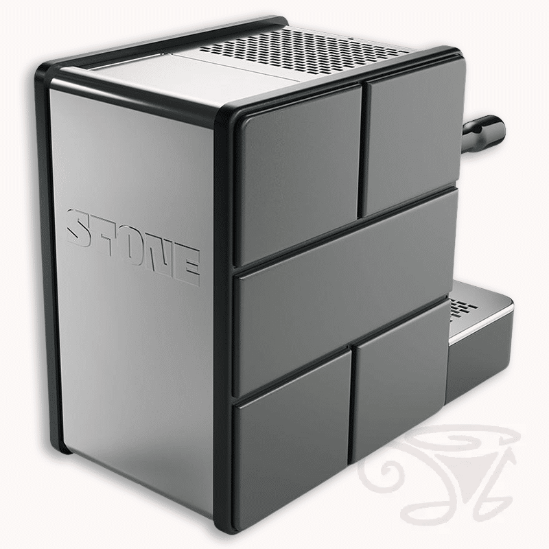 stone pure grau siebträgermaschine kompakter zweikreiser