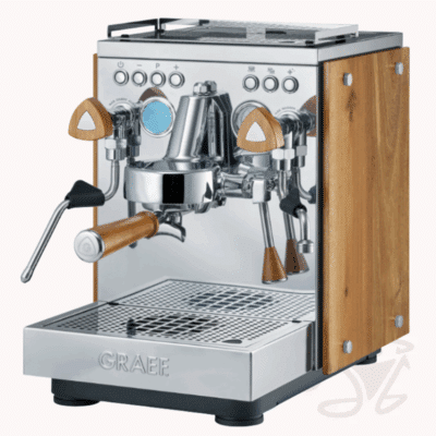 graef estessa edelstahl holz akazie siebträgermaschine brunetti