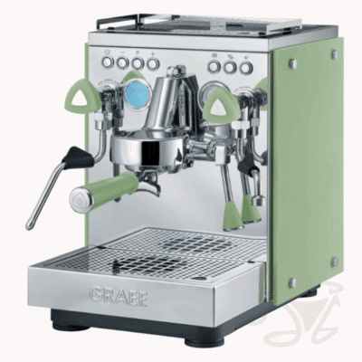 graef estessa edelstahl salbeigrau siebträgermaschine brunetti