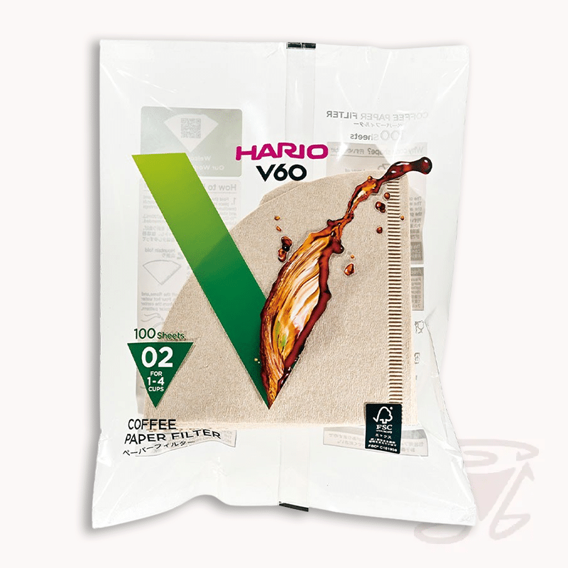 hario v60 papierfilter 02 kaffeefilter natur (100 stück)