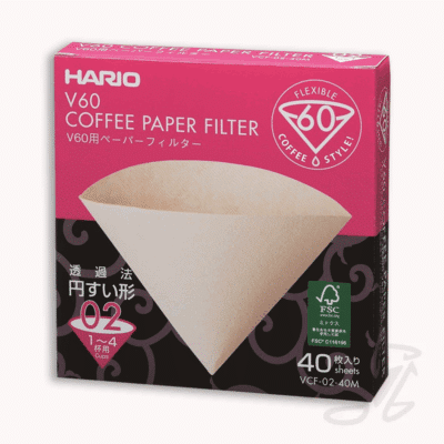 hario v60 papierfilter 02 kaffeefilter natur (40 stück)